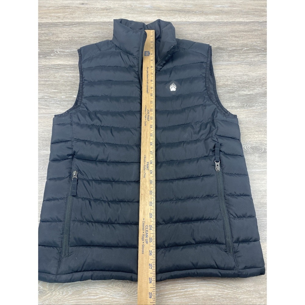 Men's Alaskan Hard Gear Duluth Trading Co Size Small  Black Puffer Puffin Vest - Picture 6 of 7